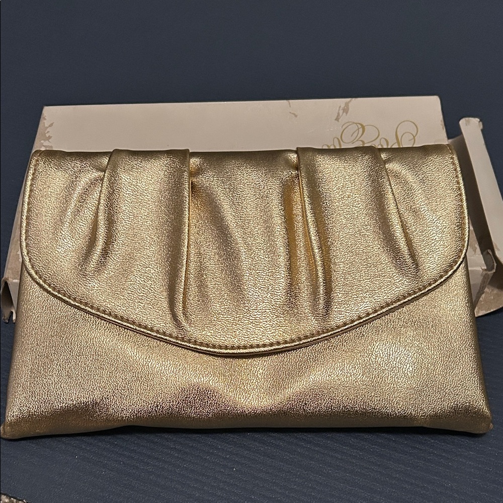 Vintage AVON Gold Clutch Bag
